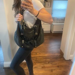 Large black Botkier handbag with convertible handles